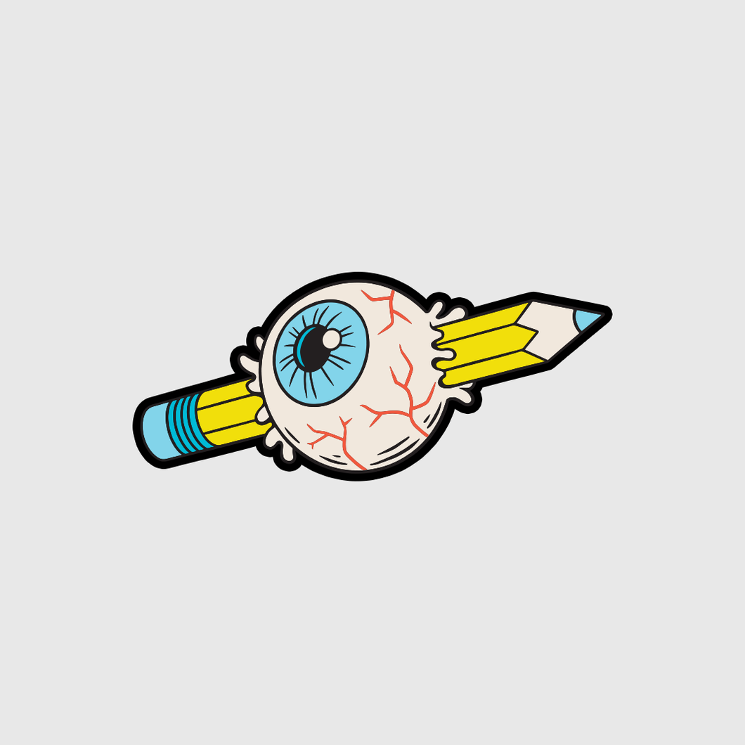 Eyeball Pencil Sticker